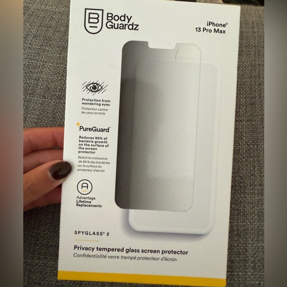 BodyGuardz Privacy Tempered Glass Screen Protector for iPhone 13 Pro Max